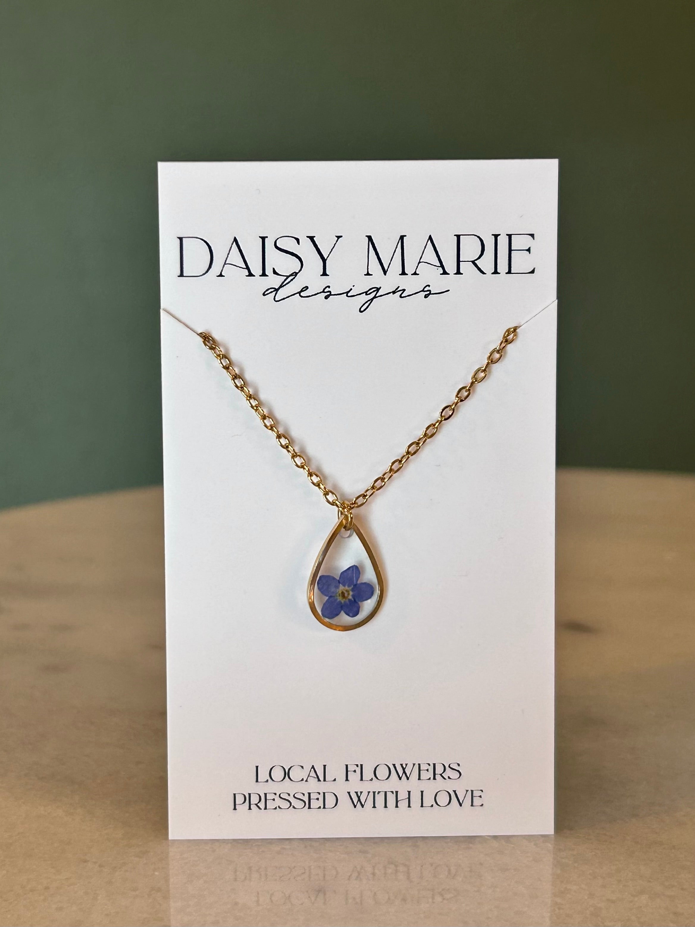 Necklace Forget Me Not- 18k Gold