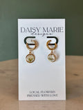 Earrings Baby’s Breath- 18k Gold (small click hoop shown)